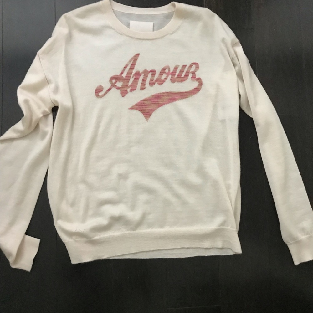 Zadig & Voltaire off white Amour sweater NEW